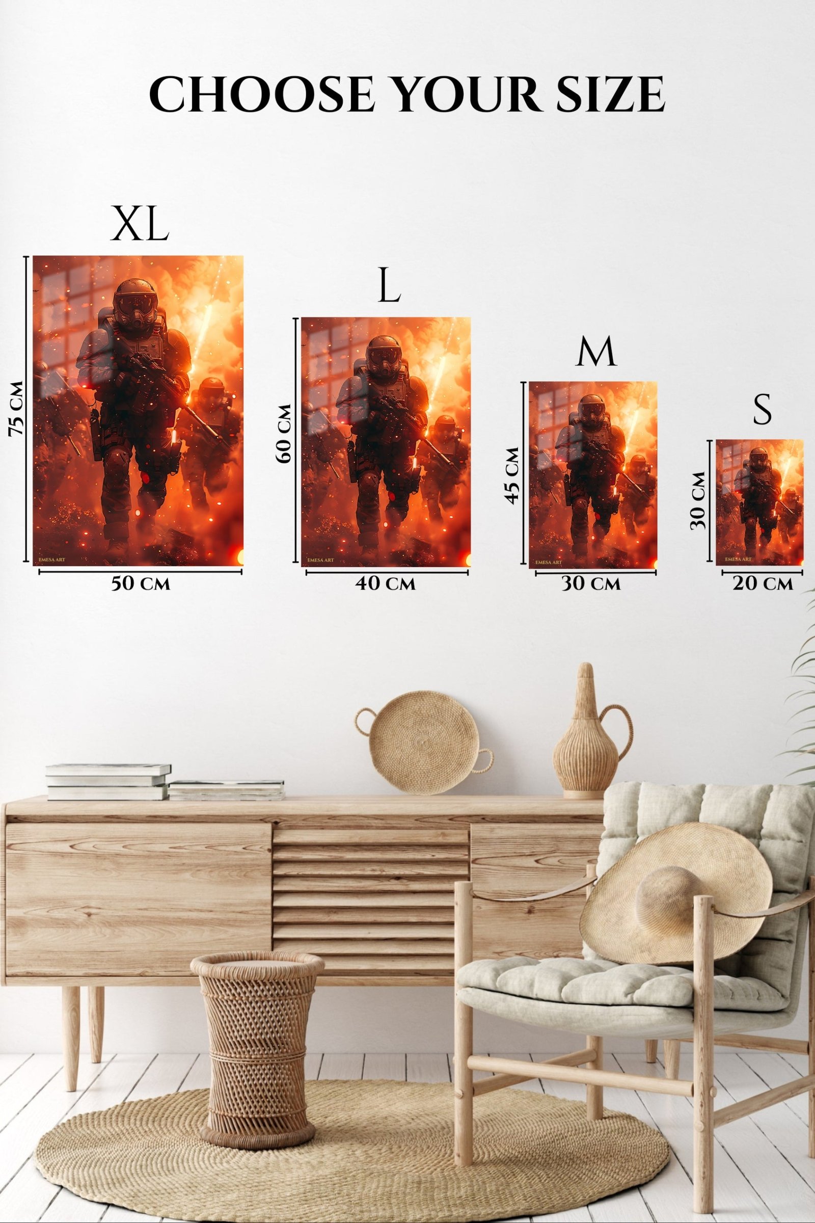 Emberstorm Tactical Advance metal wall art print, view 6