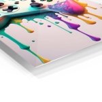 Color Splash Game Controller metal wall art print, view 2