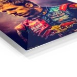 Dramatic Motorsport Driver Portrait metal wall art print, view 2