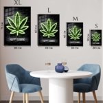 Happy Gaming Neon Emblem metal wall art print, view 6