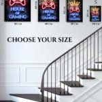 House of Gaming Neon Crown metal wall art print, view 6