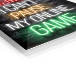 No Mom I Can't Pause My Online Game metal wall art print, view 2