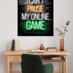 No Mom I Can't Pause My Online Game metal wall art print, view 5