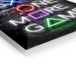 Just One More Game Neon Sign metal wall art print, view 2