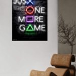 Just One More Game Neon Sign metal wall art print, view 5