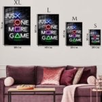 Just One More Game Neon Sign metal wall art print, view 6