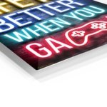 Life Is Better When You Game Neon Sign metal wall art print, view 2