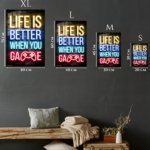 Life Is Better When You Game Neon Sign metal wall art print, view 6