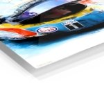Vivid Motorsport Helmet Portrait metal wall art print, view 2
