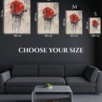 Red Basketball Drip metal wall art print, view 6