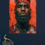 Crowned Champion Portrait metal wall art print, view 4