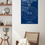 Basketball Arena Seating Blueprint metal wall art print, view 5