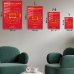 Arrowhead Stadium Seating Map metal wall art print, view 6