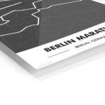 Berlin Marathon Route Map metal wall art print, view 2