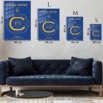 Chase Center Basketball Arena Diagram metal wall art print, view 6