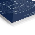Cowboys Stadium Seating Map metal wall art print, view 2