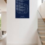 Cowboys Stadium Seating Map metal wall art print, view 5