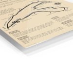 Circuit de Spa Francorchamps Track Guide metal wall art print, view 2