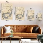 Monaco Grand Prix Circuit Map metal wall art print, view 6