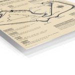 Silverstone Circuit Racing Map metal wall art print, view 2