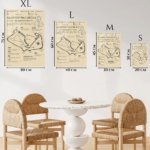 Silverstone Circuit Racing Map metal wall art print, view 6