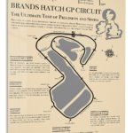 Brands Hatch Grand Prix Circuit Guide metal wall art print