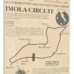 Imola Circuit Track Map Poster metal wall art print