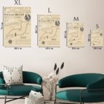 Imola Circuit Track Map Poster metal wall art print, view 6