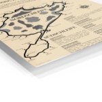 Nürburgring Nordschleife Circuit Map metal wall art print, view 2