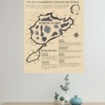 Nürburgring Nordschleife Circuit Map metal wall art print, view 4