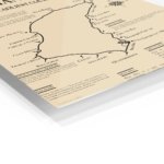 Isle of Man TT Mountain Course Map metal wall art print, view 2