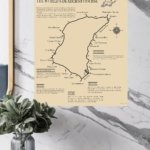 Isle of Man TT Mountain Course Map metal wall art print, view 4