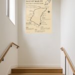 Isle of Man TT Mountain Course Map metal wall art print, view 5