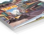 Tokyo Street Racing Comic Collage metal wall art print, view 2
