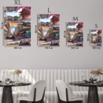 Tokyo Street Racing Comic Collage metal wall art print, view 6