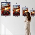 Electric Race Cockpit at Sunset metal wall art print, view 6