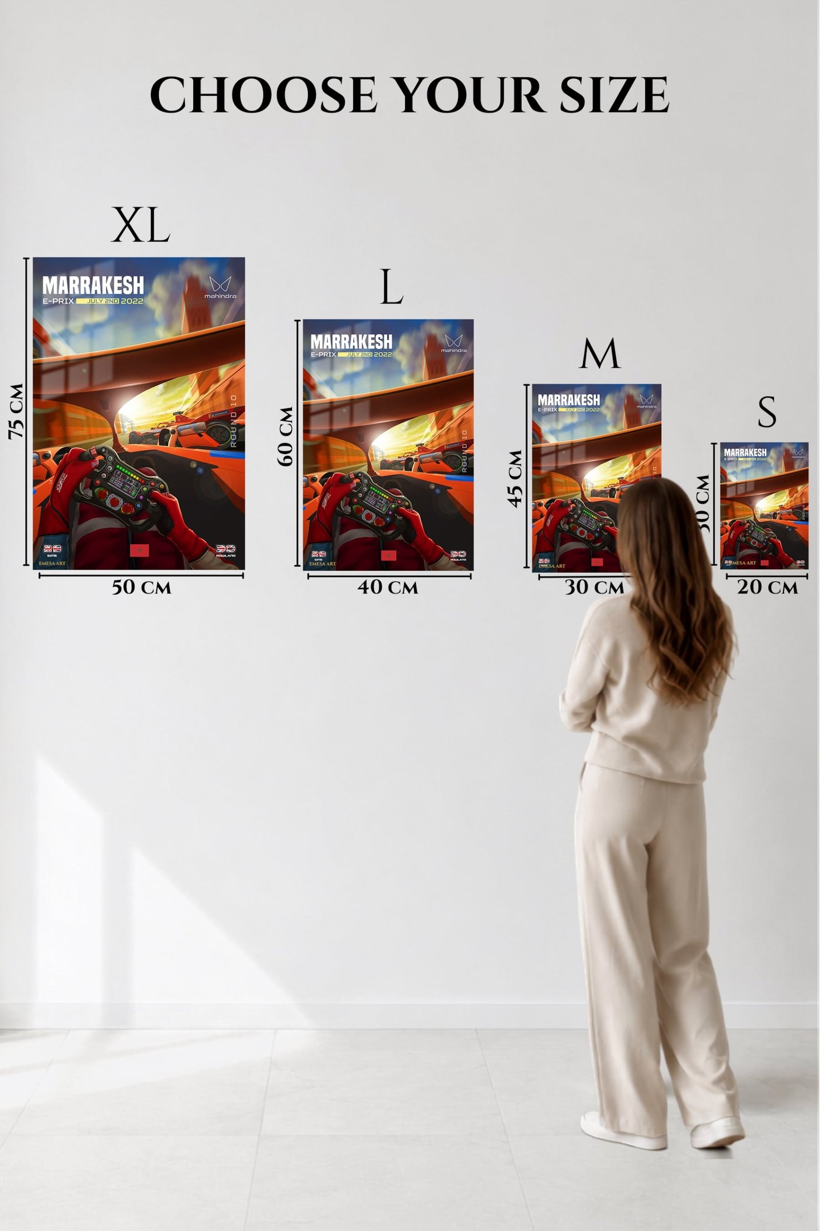Electric Race Cockpit at Sunset metal wall art print, view 6