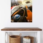 Neon Formula Racing Cityscape metal wall art print, view 5