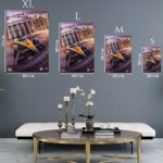 Orange Formula Racer at Classical Portico metal wall art print, view 6