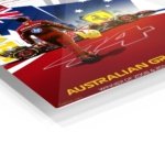 Australian Grand Prix Racing Champion Collage metal wall art print, view 2