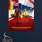 Australian Grand Prix Racing Champion Collage metal wall art print, view 4