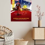 Australian Grand Prix Racing Champion Collage metal wall art print, view 5