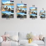 Orange Race Car Beachside Comic Collage metal wall art print, view 6