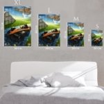 Formula Race Car at Ancient Temple metal wall art print, view 6