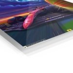 Jeddah Night Grand Prix Racing Car metal wall art print, view 2