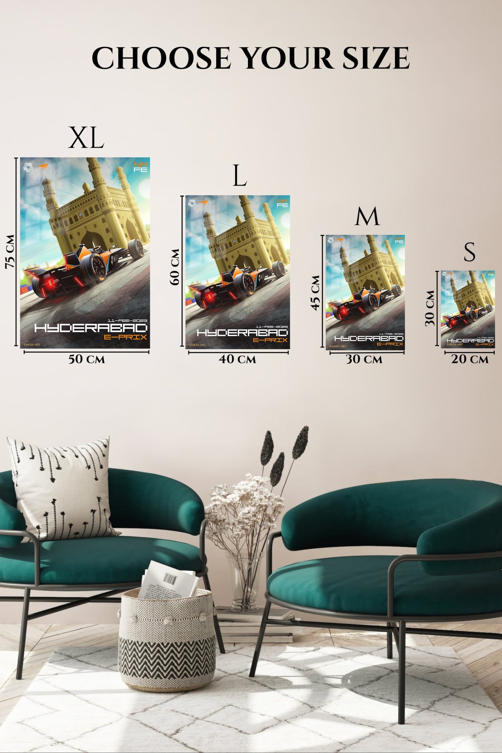 Formula Race Car at Four-Tower Gateway metal wall art print, view 6