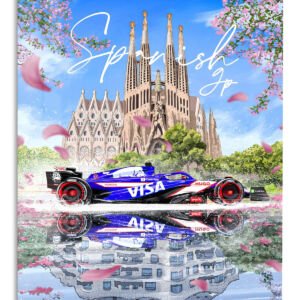 Spring Cathedral Racing Reflection metal wall art print