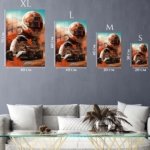 Autumn Formula Racing Driver metal wall art print, view 6