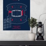 Gillette Stadium Patriots Seating Chart metal wall art print, view 4