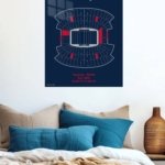 Gillette Stadium Patriots Seating Chart metal wall art print, view 5